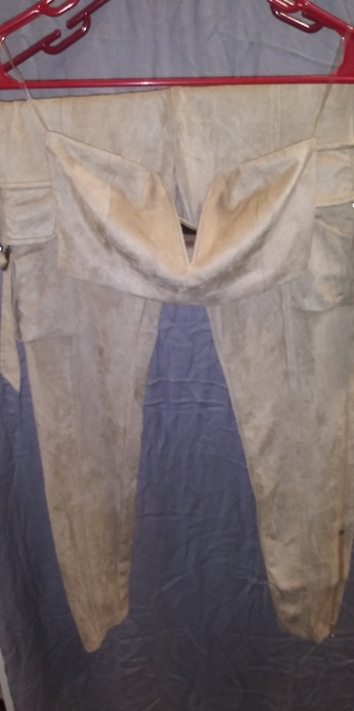 2 piece set JLUXLABEL suede outfit